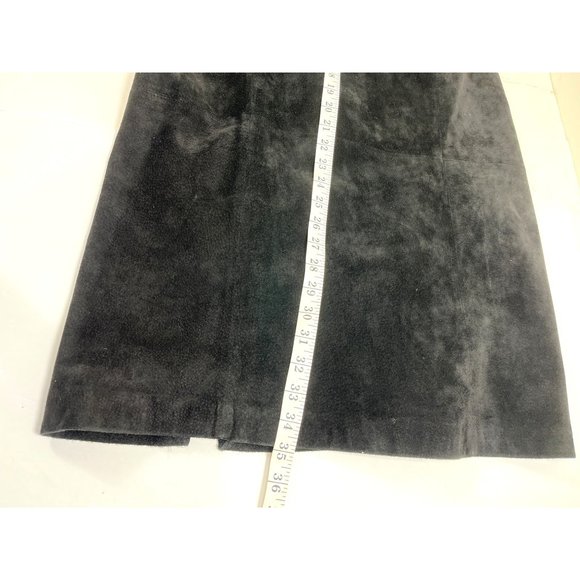 Kate Hill Black suede column skirt size 4 69d - Picture 8 of 14